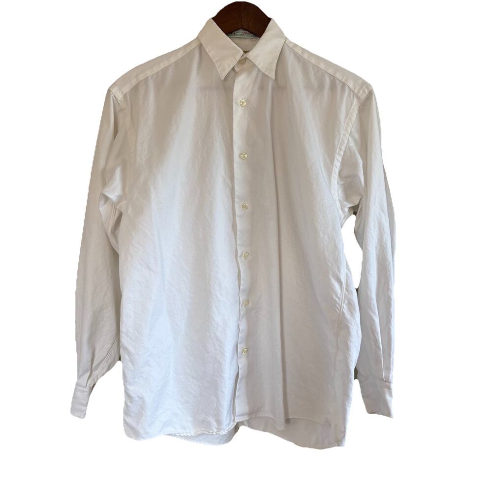 Vtg Paul Stuart White Long Sleeve Button Down Shirt Women’s Size 4 100% Cotton - Picture 2 of 16